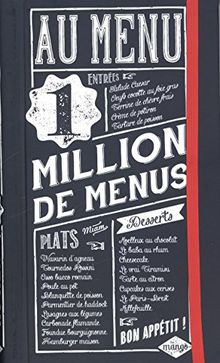 Au menu : 1 million de menus