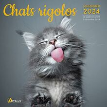 Chats rigolos : calendrier 2024 : de septembre 2023 à décembre 2024