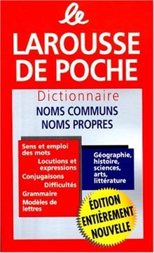 Larousse de Poche: Dictionnaire Des Noms Communs/Nom Propres