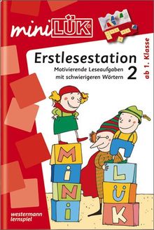 miniLÜK: Erstlesestation 2: Motivierende Leseaufgaben mit schwierigeren Wörtern ab Klasse 1: Ergänzen und Ersetzen