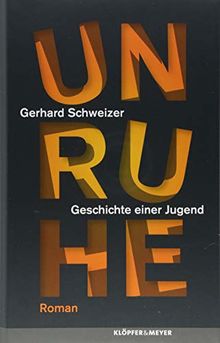 Unruhe: Roman von Schweizer, Gerhard | Buch | Zustand sehr gut