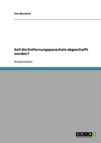 Soll die Entfernungspauschale abgeschafft werden?