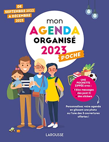 Mon agenda organisée poche 2023 : de septembre 2022 à décembre 2023