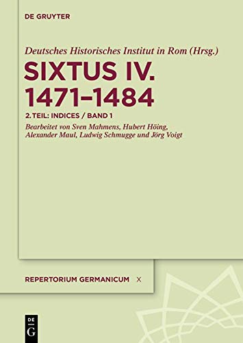 Repertorium Germanicum. Sixtus IV. (1471-1484): Indices