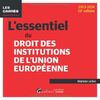 L'essentiel du droit des institutions de l'Union européenne : 2023-2024