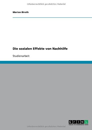 Die sozialen Effekte von Nachhilfe