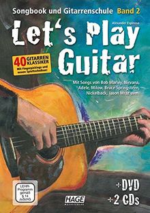 Let's Play Guitar Band 2: Songbook und Gitarrenschule + DVD + 2 CDs. Mit Songs von Bob Marley, Nirvana, Adele, Milow, Bruce Springsteen, Nickelback, Jason Mraz uvm von Espinosa, Alexander | Buch | Zustand gut