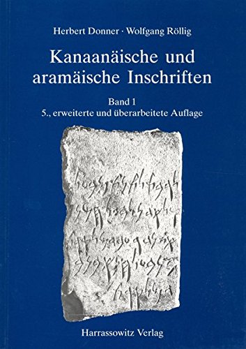 Kanaanäische und aramäische Inschriften - Herbert Donner Wolfgang Röllig Kartoniert (TB)