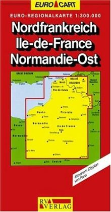 RV Euro-Regionalkarte 1:300 000 Nordfrankreich, Ile-de-France, Normandie-Ost