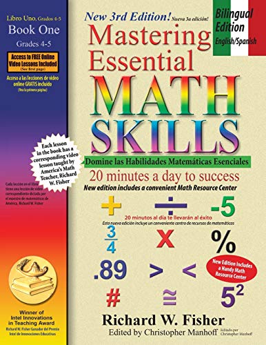 Mastering Essential Math Skills, Book 1 - Grades 4-5: Bilingual Edition, English-Spanish (Stepping Stones to Proficiency in Algebra - Bilingual English/Spanish, Band 1)