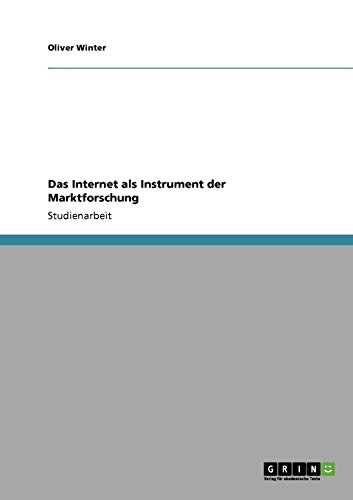 Das Internet als Instrument der Marktforschung