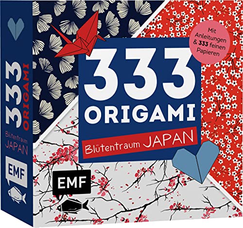 333 Origami – Blütentraum Japan: Mit Anleitungen und 333 feinen Papieren – Hochwertiges Origami-Papier mit zarten Mustern