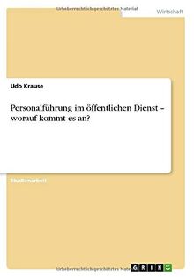 Personalführung im öffentlichen Dienst - worauf kommt es an?