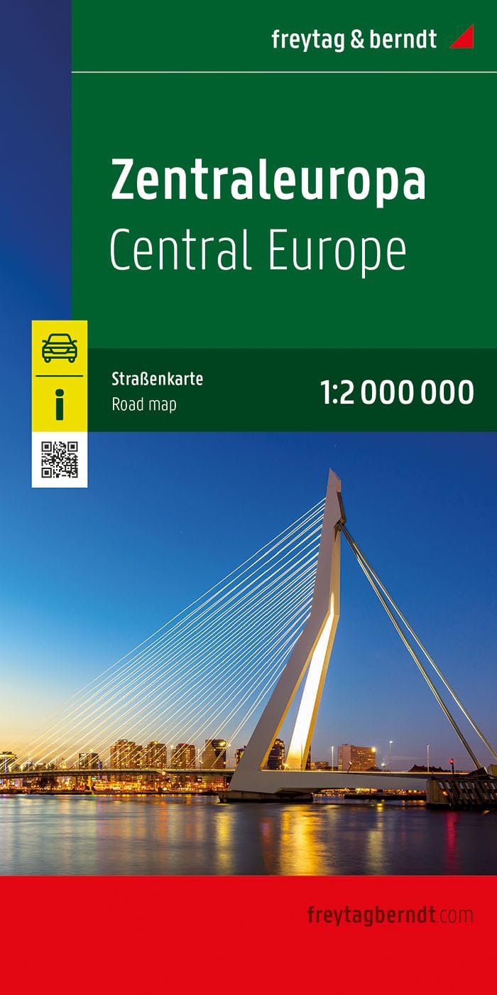 Zentraleuropa, Straßenkarte 1:2.000.000, freytag & berndt (freytag & berndt Auto + Freizeitkarten)