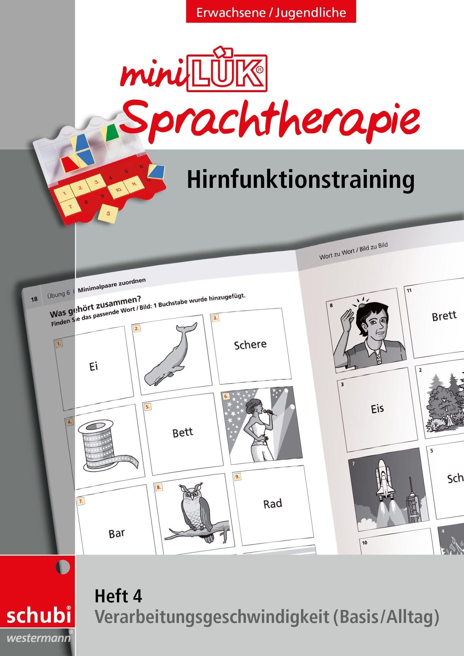 miniLÜK-Sprachtherapie - Hirnfunktionstraining. Heft 4