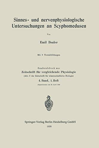 Sinnes- und Nervenphysiologische Untersuchungen an Scyphomedusen