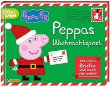 Peppa Pig: Peppas Weihnachtspost: mit Briefen, Mini-Adventskalender, Rezeptbüchlein, Aufklebern, Christbaum-Kugeln, Stickern
