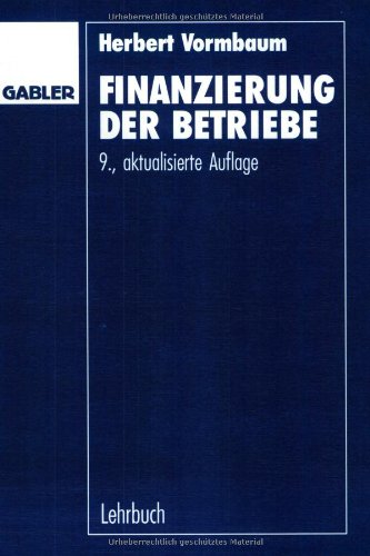 Finanzierung der Betriebe