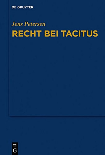 Jens Petersen Recht Bei Tacitus