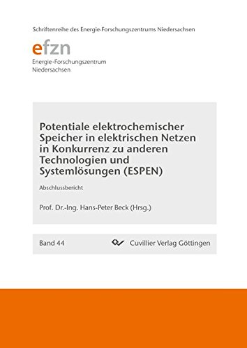 Potentiale elektrochemischer Speicher in elektrischen Netzen in Konkurrenz zu anderen Technologien und Systemlösungen (ESPEN) (Schriftenreihe des Energie-Forschungszentrums Niedersachsen (EFZN))