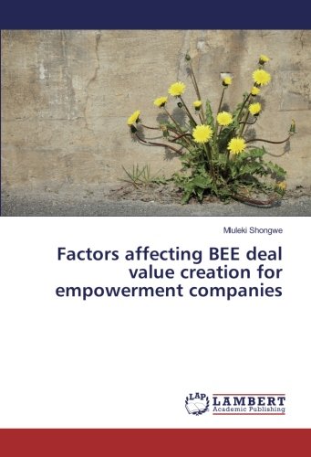 Factors affecting BEE deal value creation for empowerment companies