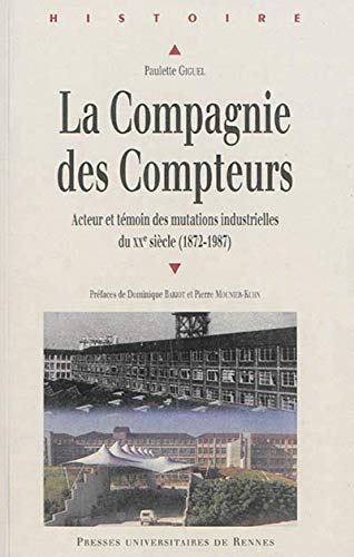 Compagnie Des Compteurs: Acteur Et Témoin Des Mutations Industrielles Françaises Du Xxe Siècle (1872-1987)