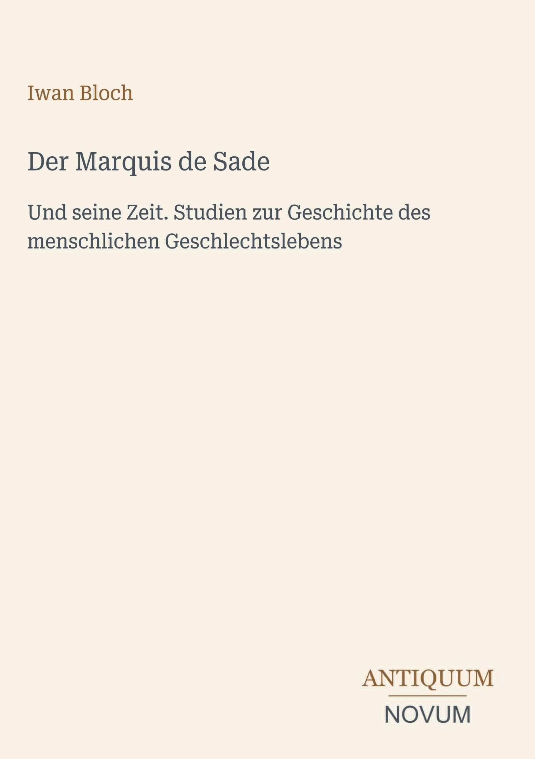 Der Marquis de Sade