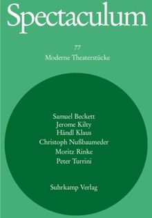 Spectaculum 77: Sechs moderne Theaterstücke: Samuel Beckett: Hörspielskizze I, Hörspielskizze II / Händl Klaus: Dunkel lockende Welt / Peter Turrini: ... Rinke: Cafe Umberto / Lutz Hübner: Ehrensache