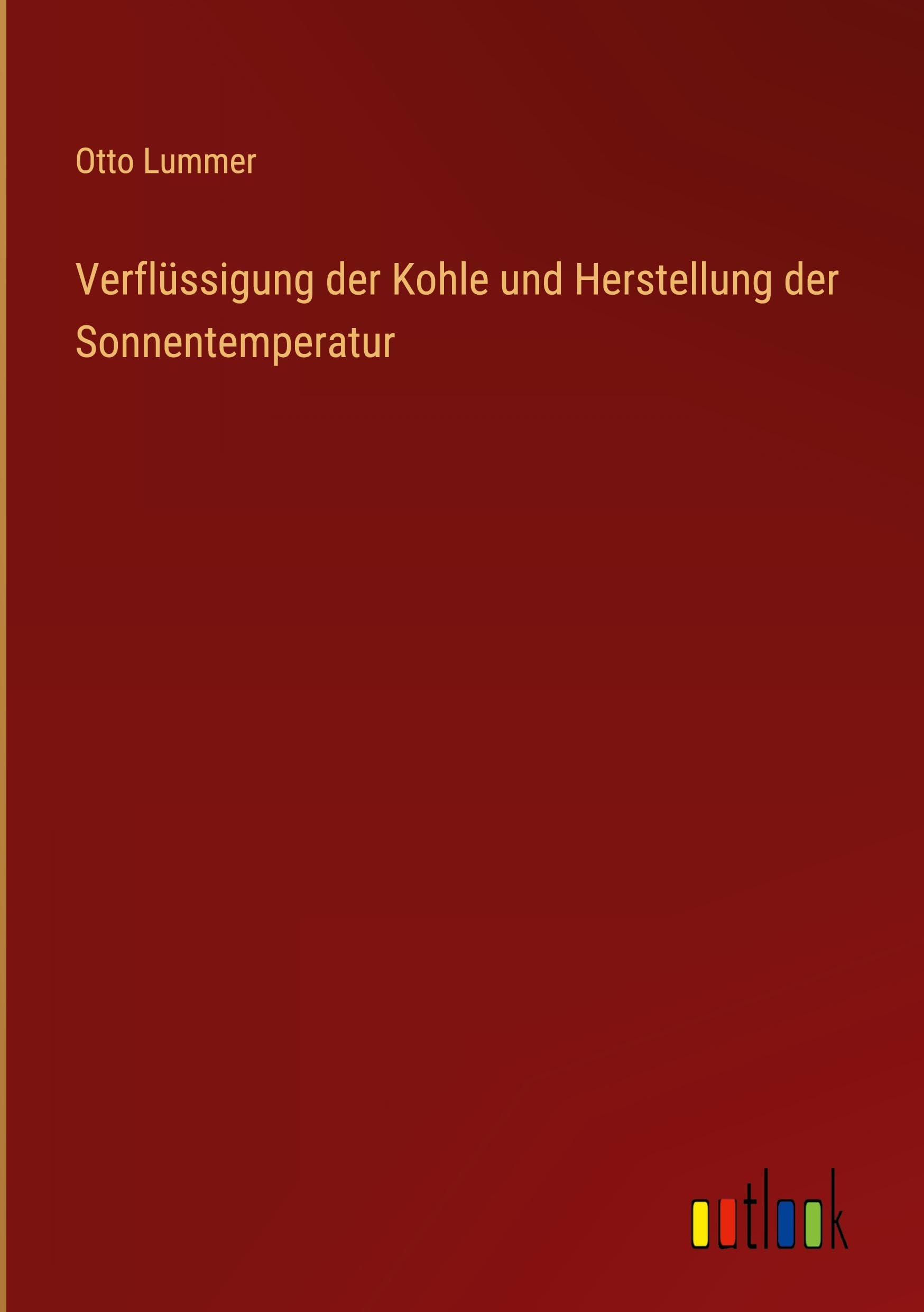 Verflüssigung der Kohle und Herstellung der Sonnentemperatur