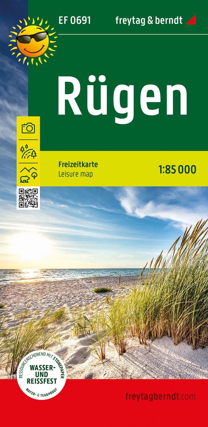 Rügen, Freizeitkarte 1:85.000, freytag & berndt: Ausflugskarte mit touristischen Infos auf Rückseite, wetterfest und reißfest (freytag & berndt Freizeitkarte)
