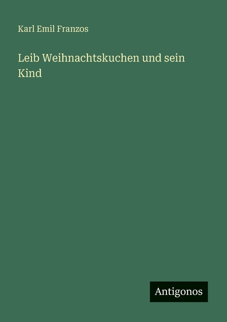 Leib Weihnachtskuchen und sein Kind