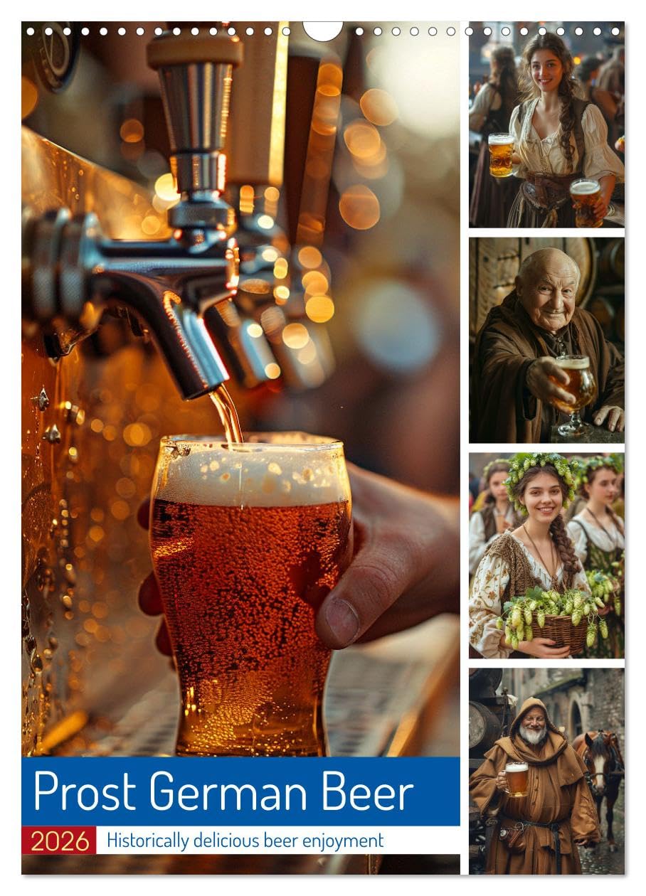 Prost German Beer (Wall Calendar 2026 DIN A3 portrait), CALVENDO 12 Month Wall Calendar: Get ready to say 'Prost!' and cheers to a year of beer adventures!