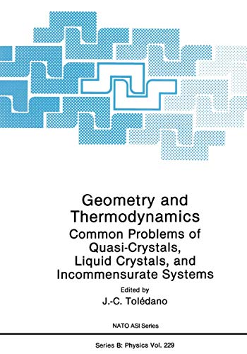 Geometry and Thermodynamics: Common Problems Of Quasi-Crystals, Liquid Crystals, And Incommensurate Systems (Nato Science Series B: (Closed)) (NATO Science Series B:, 229, Band 229)