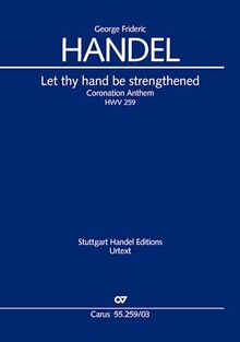 Let thy hand be strengthened. Coronation Anthem II (Klavierauszug)