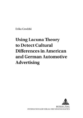 Using Lacuna Theory to Detect Cutural Differences in American and German Automotive Advertising (Kulturwissenschaftliche Werbeforschung)