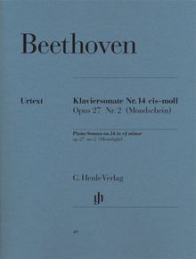 Sonate Nr. 14 cis-moll op. 27/2 (Mondscheinsonate). Klavier