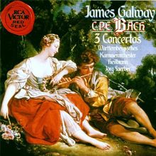 Carl Philipp Emanuel Bach: 3 Flötenkonzerte (H.445 / H.438 / H.426) de Galway,James, Wuko | CD | état très bon