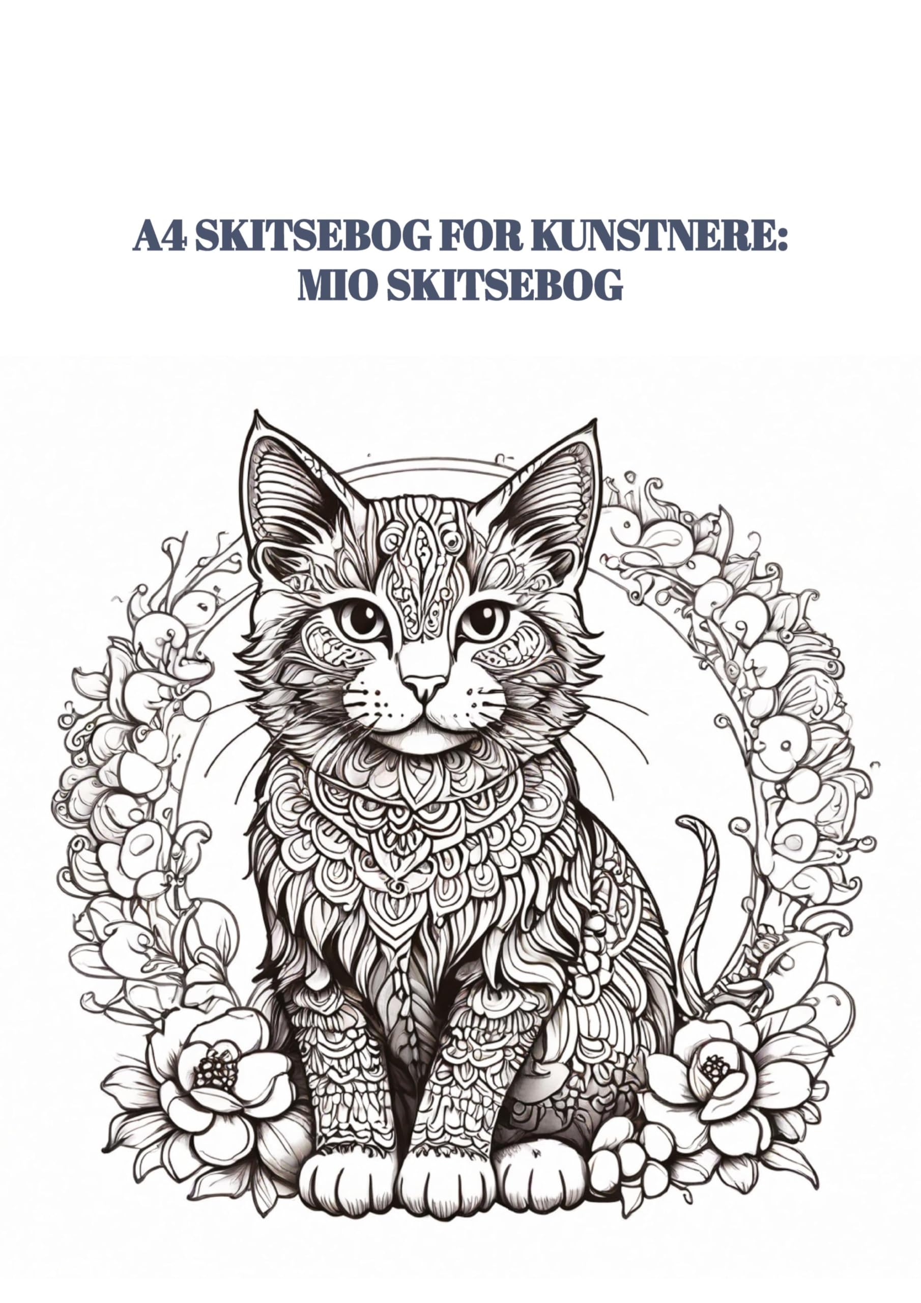 A4 Skitsebog for Kunstnere: Mio Skitsebog: Blødt omslag med 100 sider (50 ark) - 297cm x 210cm tegneblokpapir - skitseblok til skitseblyant (Mein Skizzenbuch A4)