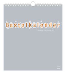 Bastelkalender Immerwährend Silber