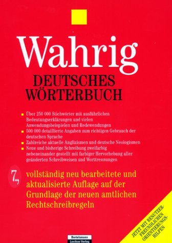 Deutsches Wörterbuch von Hans-Peter Wahrig - Gebundene Ausgabe