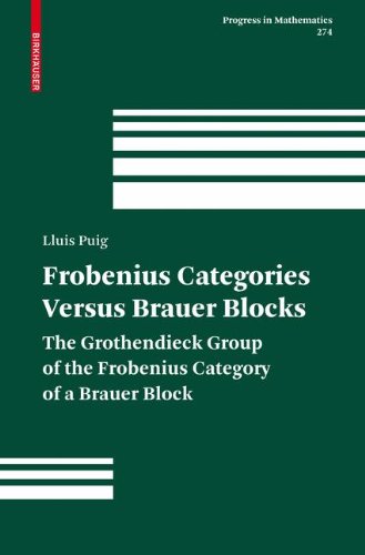 Frobenius Categories versus Brauer Blocks: The Grothendieck Group of the Frobenius Category of a Brauer Block (Progress in Mathematics)
