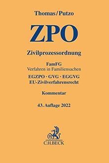Zivilprozessordnung: FamFG Verfahren in Familiensachen, EGZPO, GVG, EGGVG, EU-Zivilverfahrensrecht (Gelbe Erläuterungsbücher)