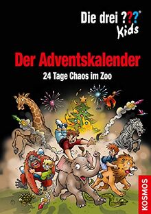Die drei ??? Kids, Der Adventskalender: 24 Tage Chaos im Zoo Extra: Stickerbogen von Blanck, Ulf | Buch | Zustand gut