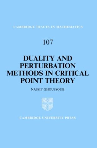 Duality and Perturbation Methods in Critical Point Theory (Cambridge Tracts in Mathematics, Band 107)