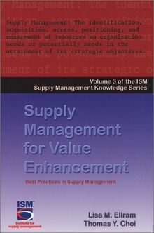 The Supply Management Value Enhancement (Ism Knowledge Series)