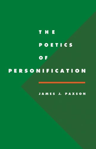 The Poetics of Personification (Literature, Culture, Theory, Band 6)