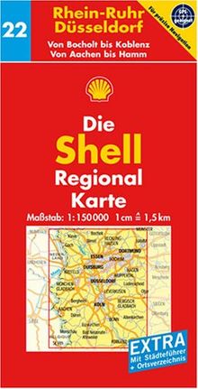 Rhein-Ruhr /Düsseldorf: Von Bocholt bis Koblenz. Von Aachen bis Hamm. 1:150000. GPS-geeignet