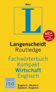 Langenscheidt Fachwörterbuch Kompakt Wirtschaft, Englisch: Englisch - Deutsch / Deutsch - Englisch