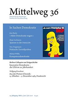 Mittelweg 36, Zeitschrift des Hamburger Instituts für Sozialforschung: In Sachen Demokratie