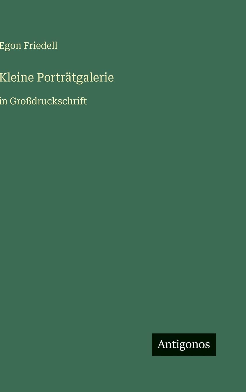 Kleine Porträtgalerie: in Großdruckschrift